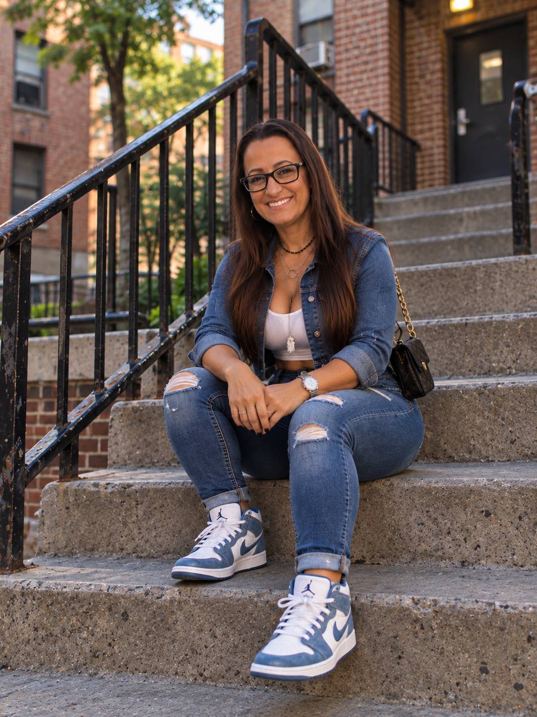 On the Brownstone Steps