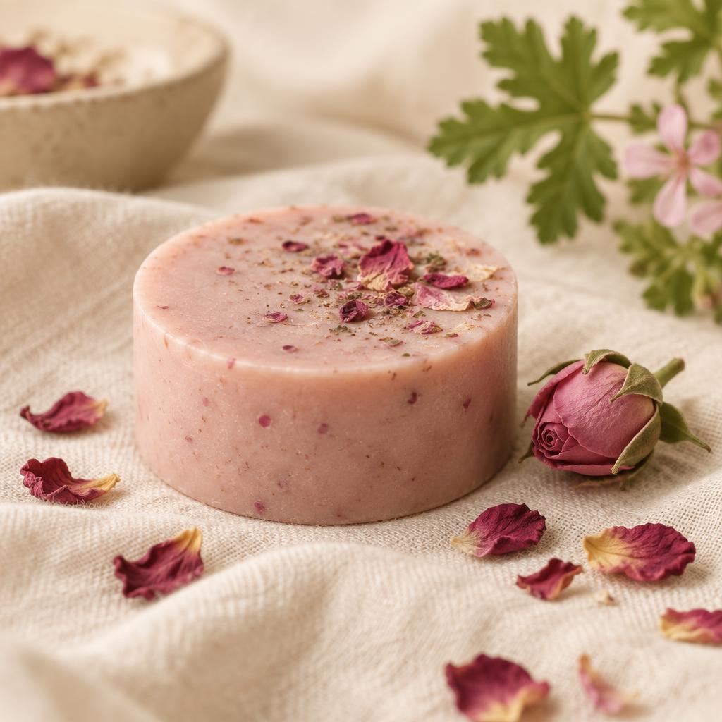 Rose Geranium & Clay Soap