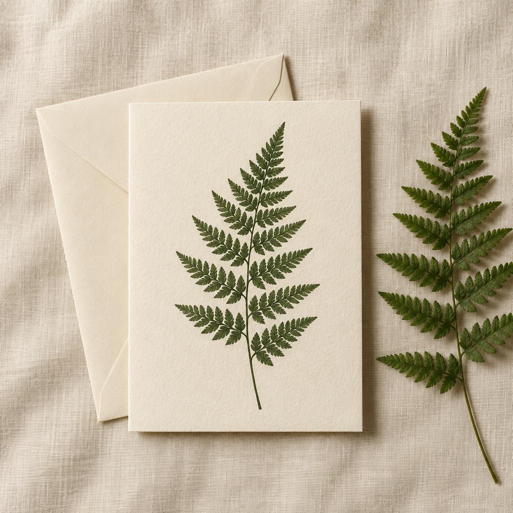 Pressed Fern Card