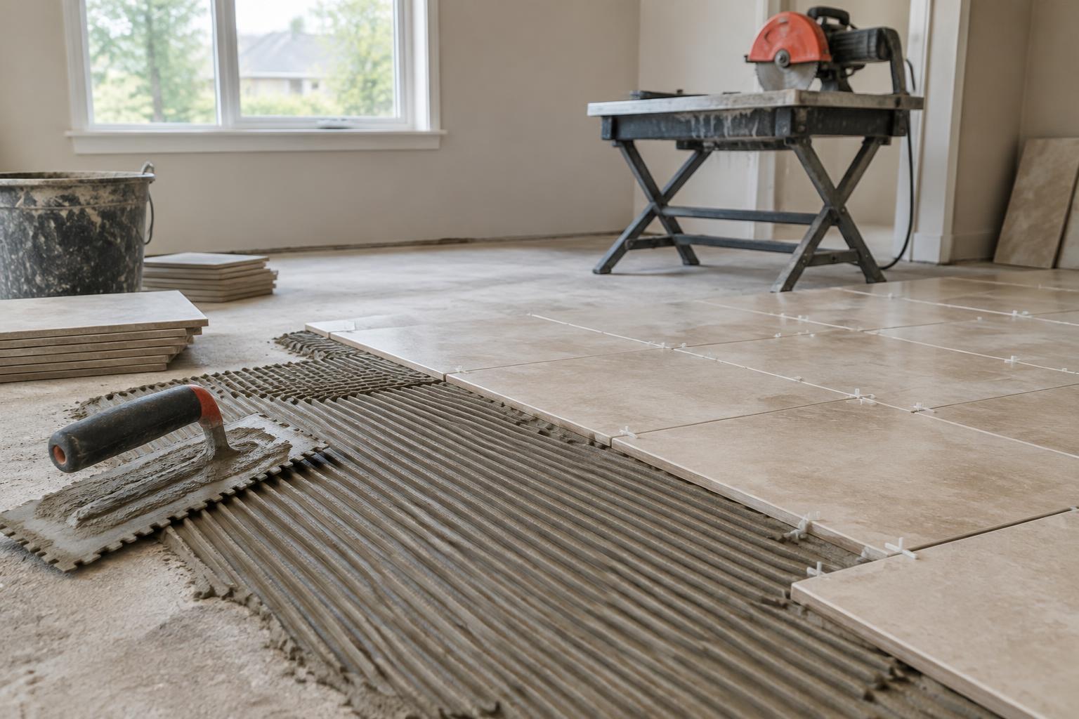 Tile installation