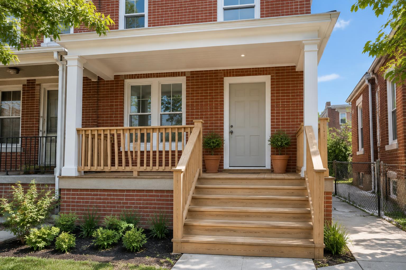 Rowhouse porch rebuild