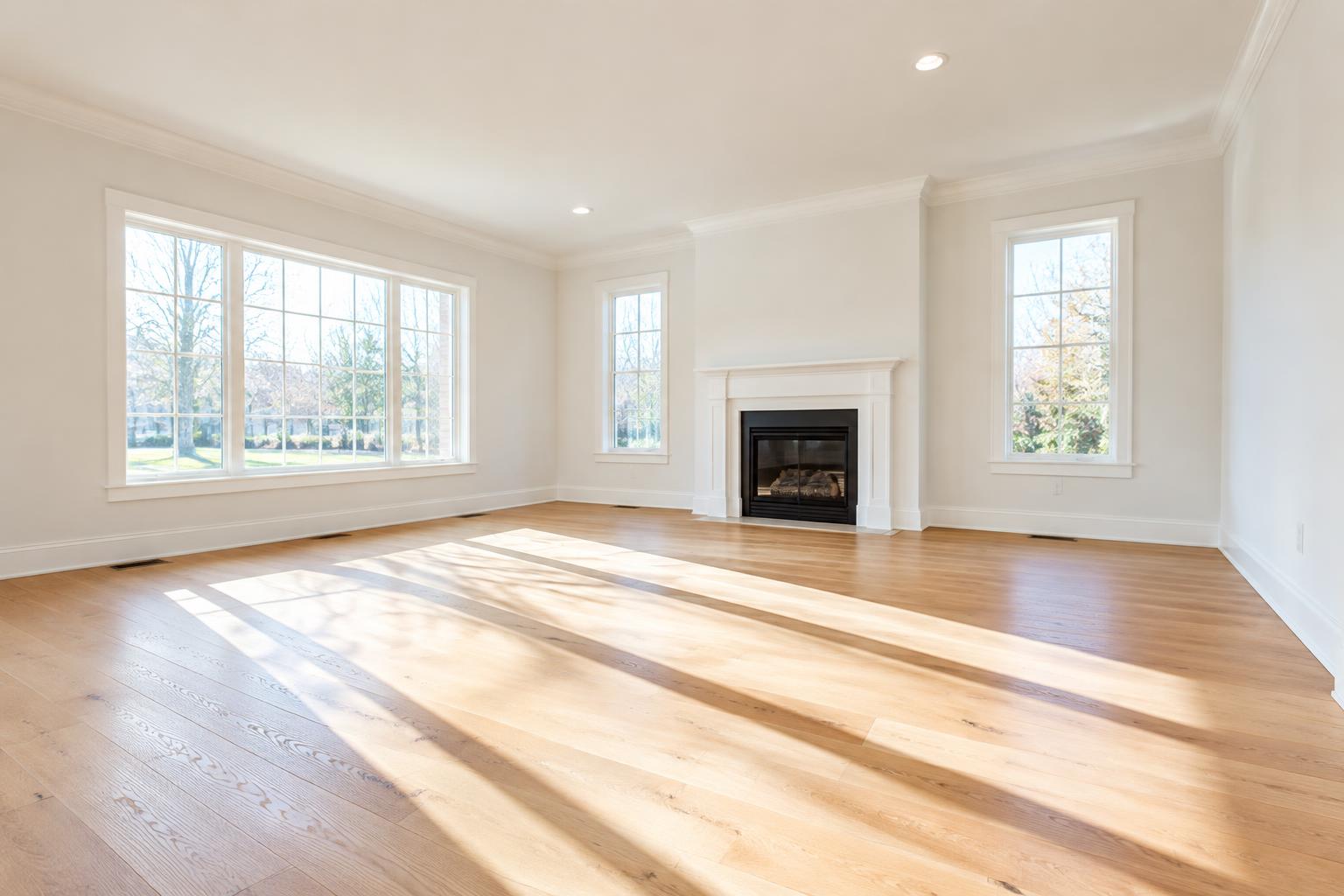 Whole-floor hardwood install