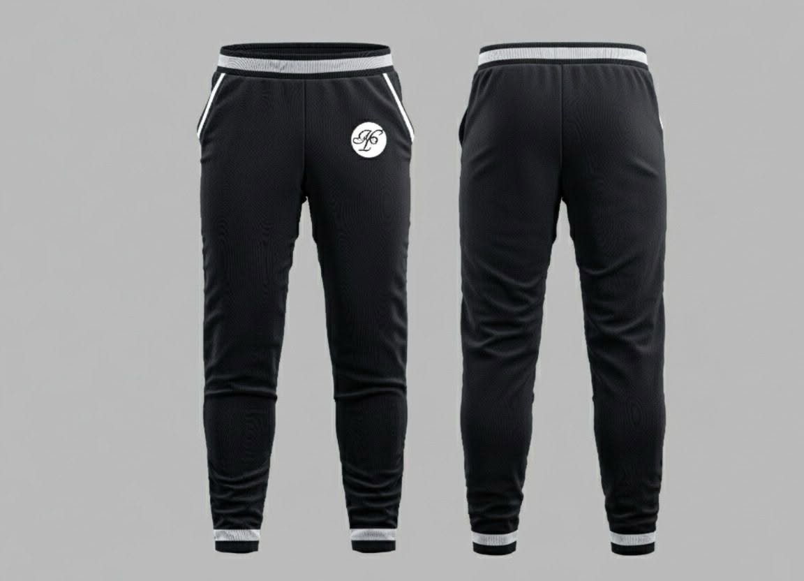 Track Pant — Black Side Stripe
