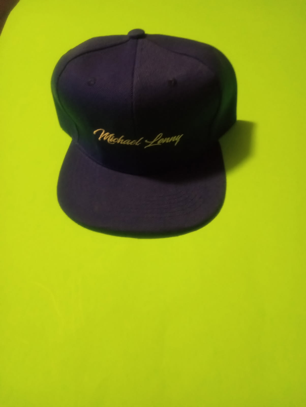 Script Cap — Dark Blue & Light Blue