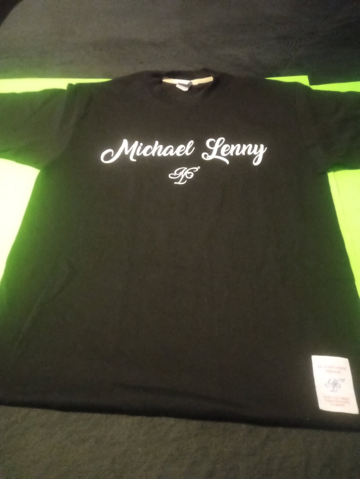 Script Tee — Black