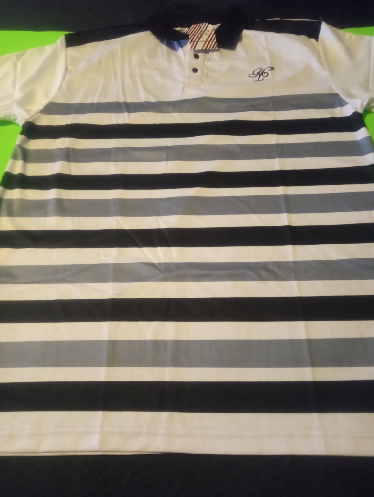 Stripe Polo — Ivory