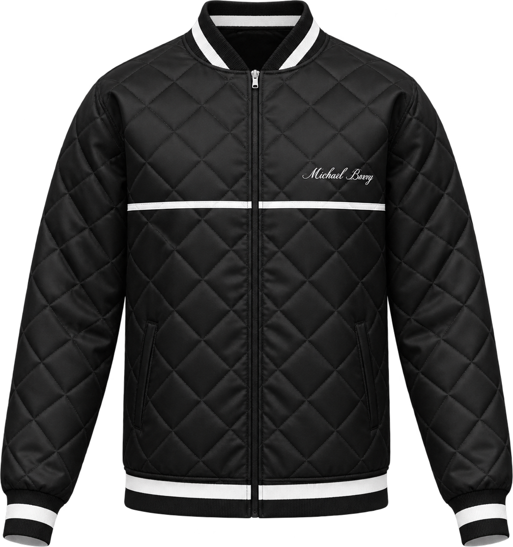 Bomber — Black & White Stripe