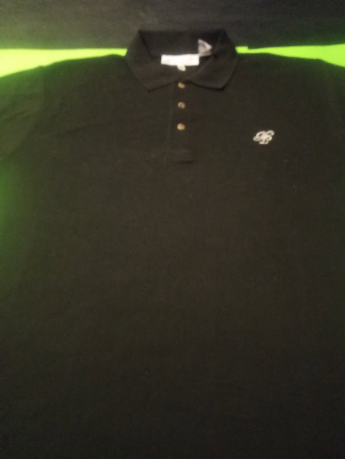 Long-Sleeve Polo — Black