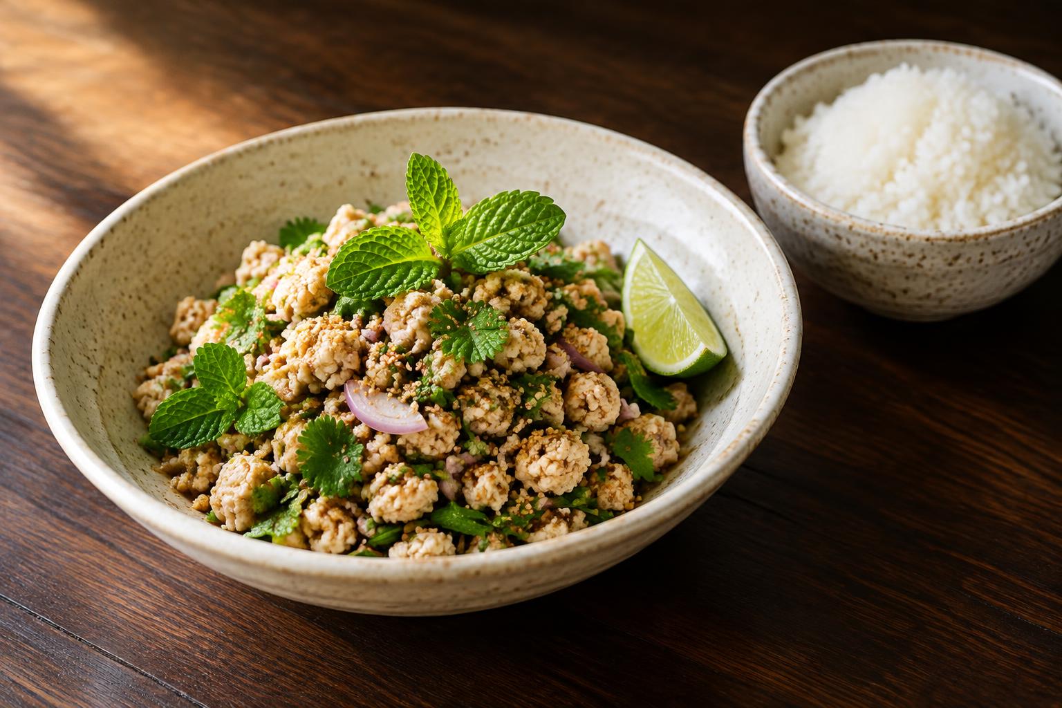 Laab (Larb) with Rice