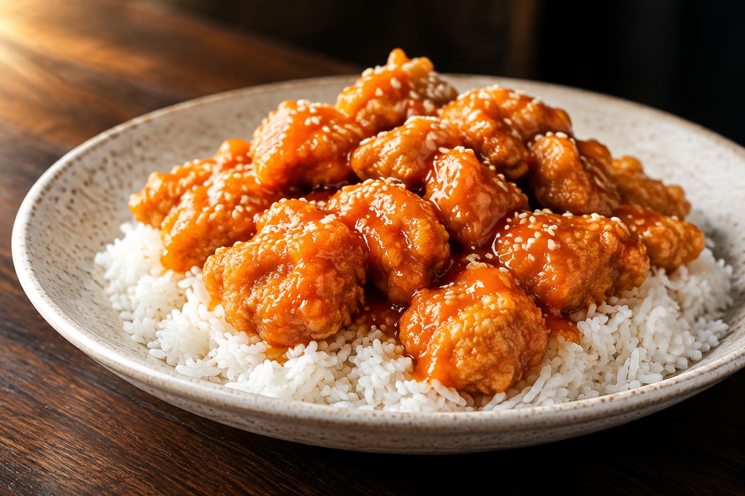 Orange Chicken with Rice