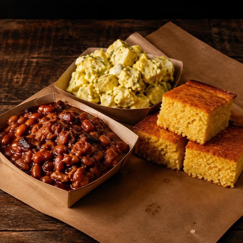 Pit Beans & Mustard Potato Salad
