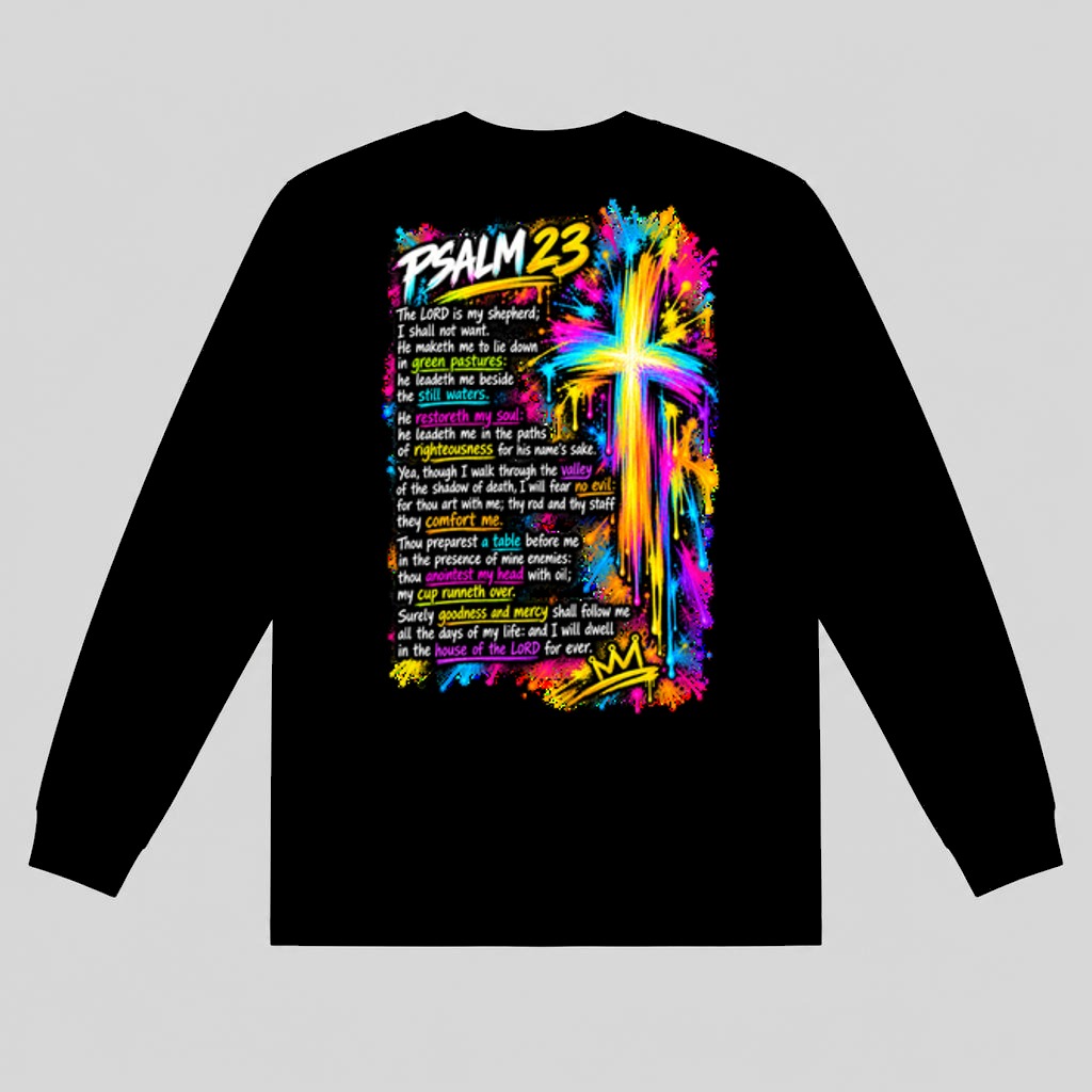 Graffiti Cross Long Sleeve — back