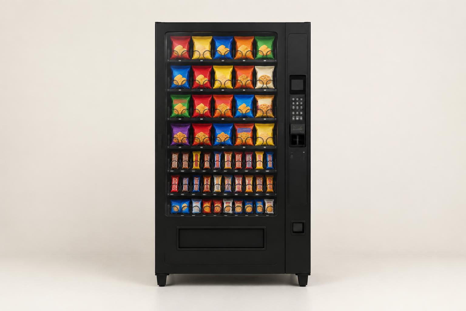 Glass-Front Snack Vending Machine