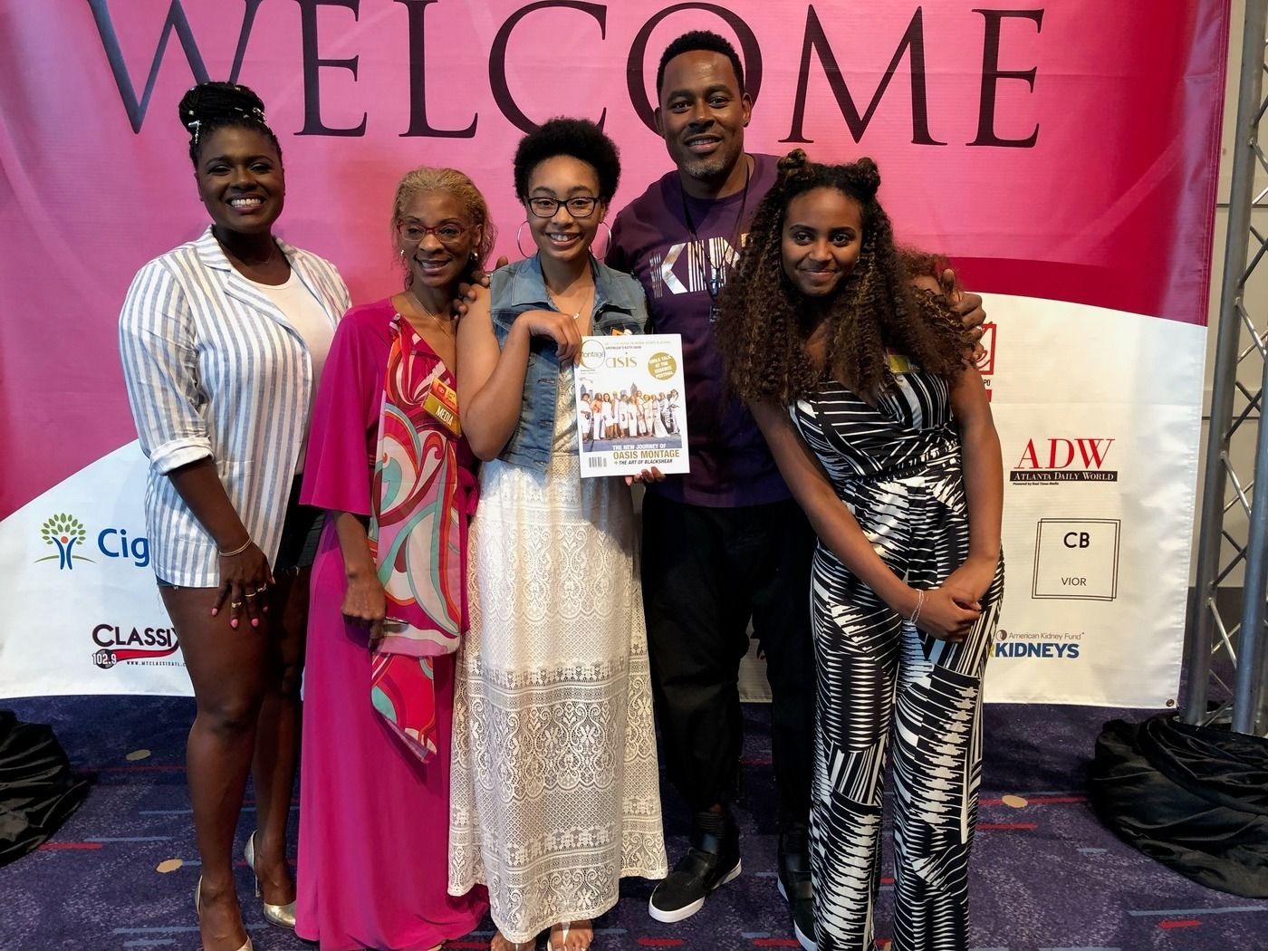 Five readers, one welcome banner