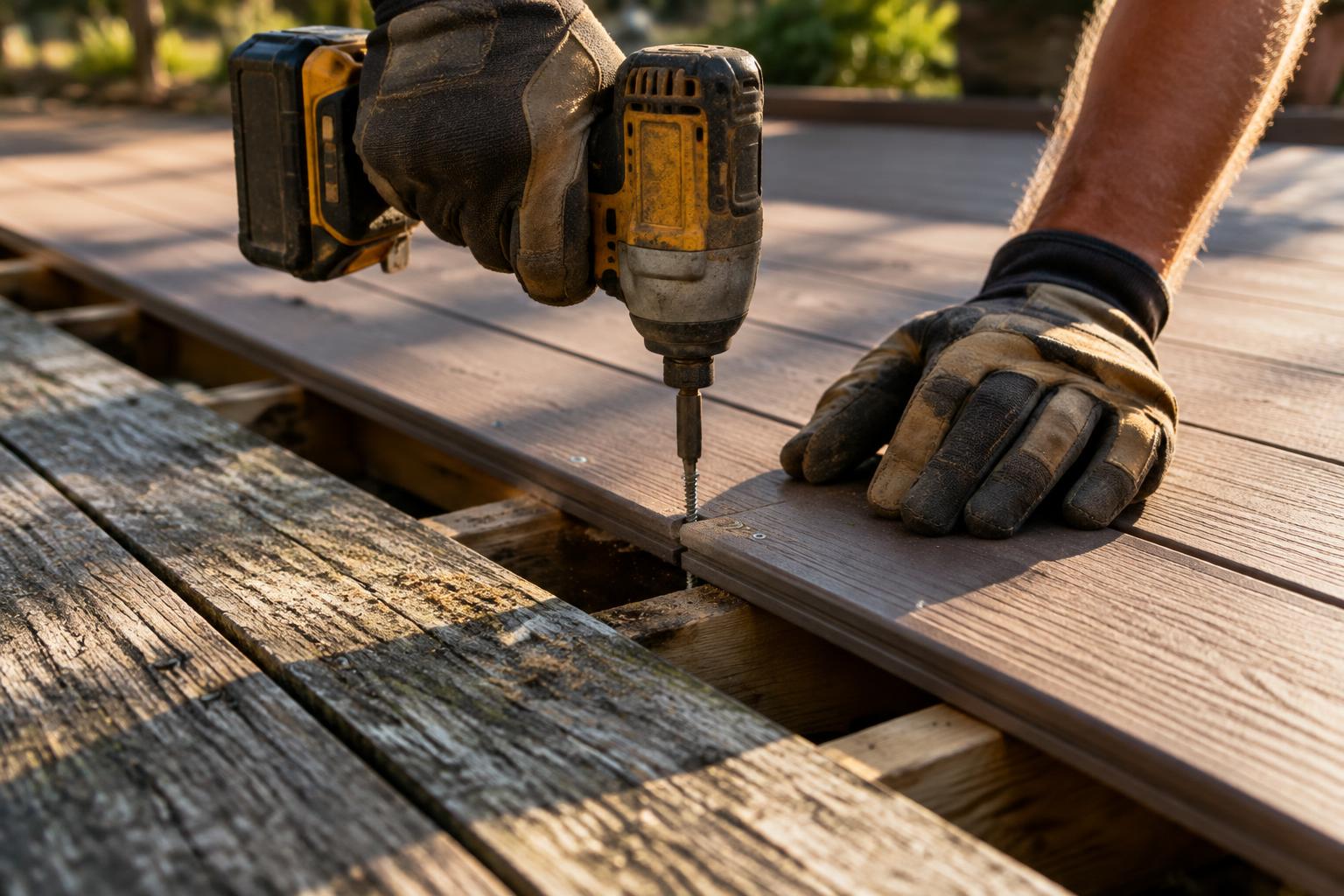 Deck boards replaced
