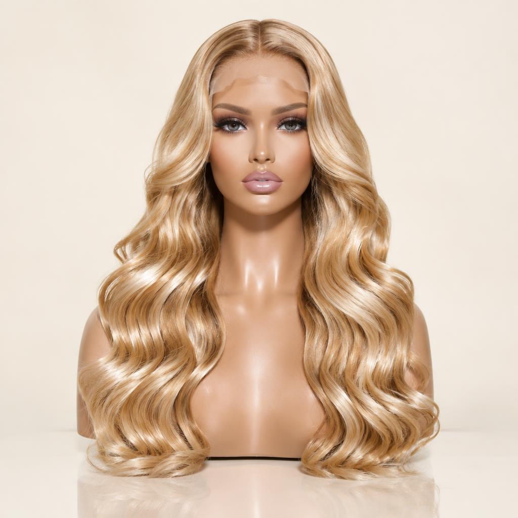 Honey Blonde Body Wave Wig