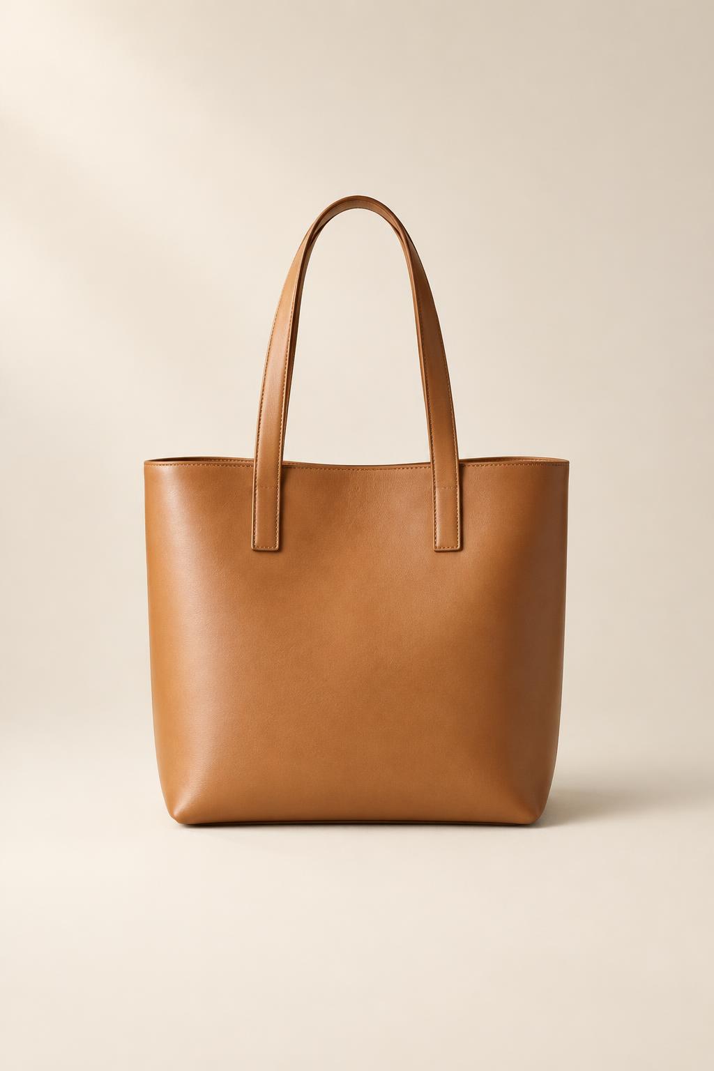 Structured Leather Tote