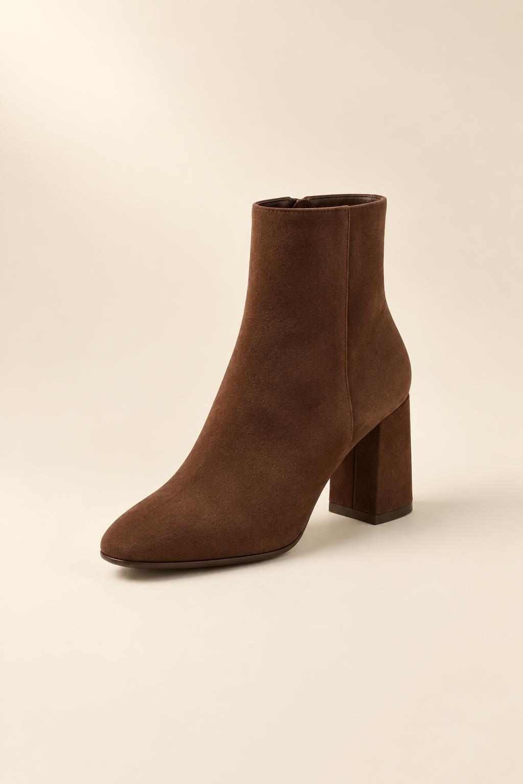 Chocolate Suede Ankle Boot