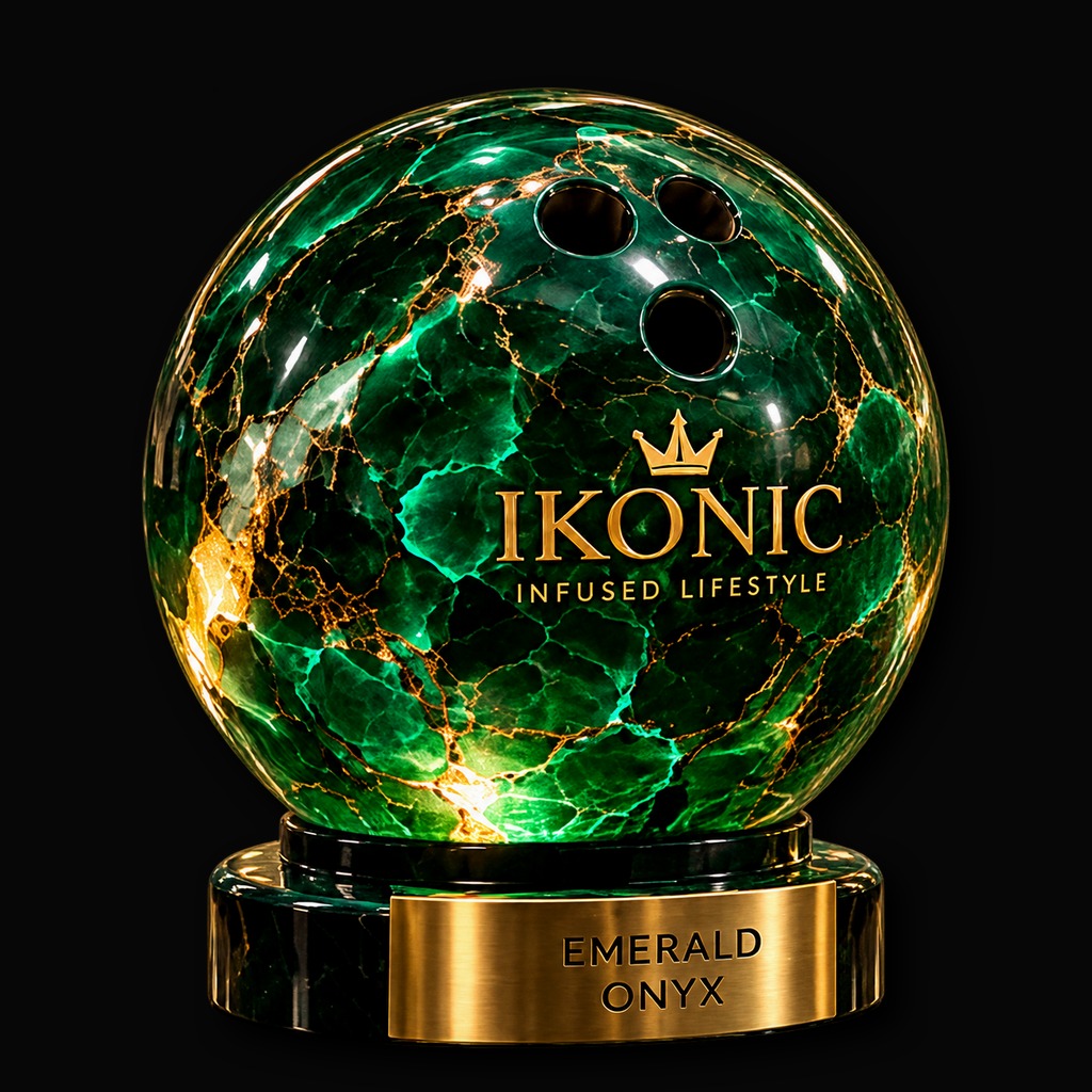 The Emerald Onyx Bowling Ball