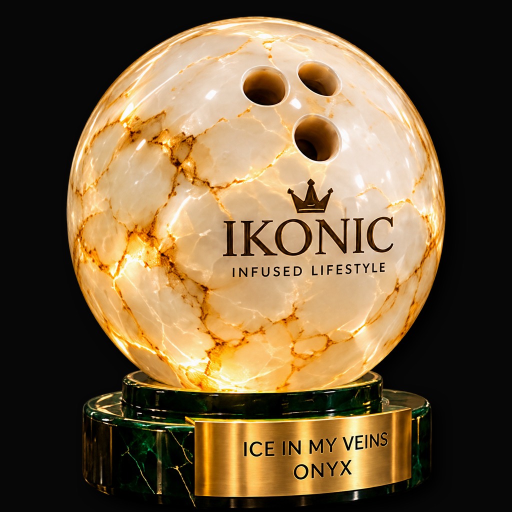 The Ice in My Veins Onyx Bowling Ball